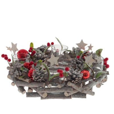 Подсвечник L31 W31 H10 см