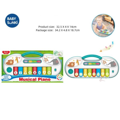 Пианино на бат., световые и звуковые эффекты, в/к 36*13*6 см