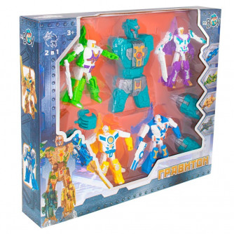 Трансформер MR BOY MK39-86 Гравитон 5 в 1 в коробке