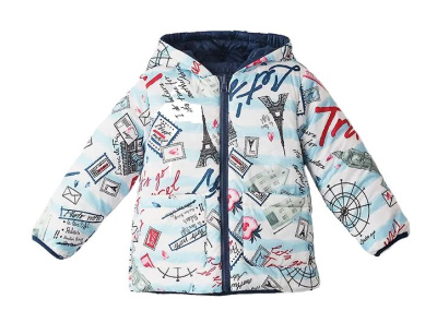 Куртка двухсторонняя для девочки Button Blue