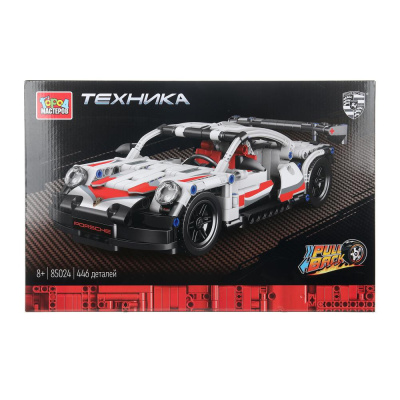 Конструктор СУПЕРКАР porsche (инерция) , 446 дет. Город мастеров в кор.2*9шт