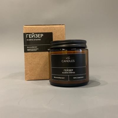 Свеча соевая в банке ALDE CANDLES Гейзер 110г