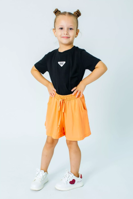 Футболка с коротким рукавом для девочки COLABEAR черный