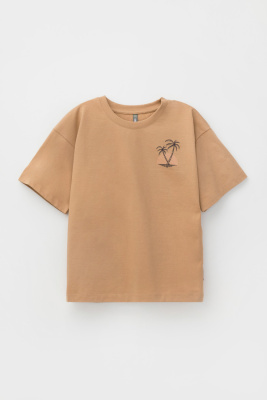 Футболка с коротким рукавом для мальчика Crockid индийский загар к450