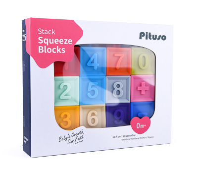 Набор кубиков ЦИФРЫ 12 шт. PITUSO (в кор.36шт.)