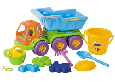 Набор для игр с песком 10 предметов Самосвал Hualian Toys