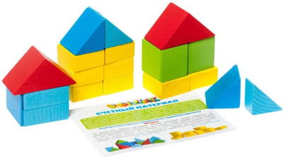 Деревянный счетный материал Занимательная Геометрия 1-70