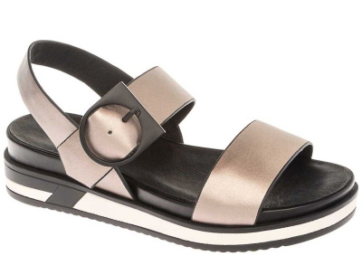 Босоножки для девочки BETSY серебряный/черный