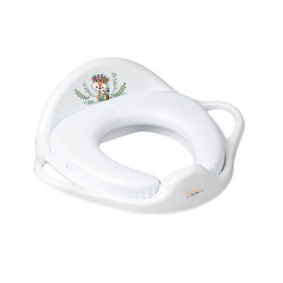 Накладка на унитаз ТЕГА мягкая DZ ЛИСЕНОК белая*