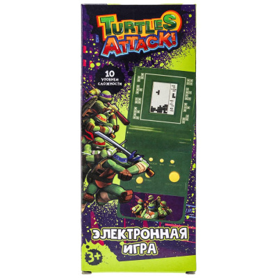 Электронная логическая игра черепашки нинздя, кор.8*18*3см ИГРАЕМ ВМЕСТЕ 