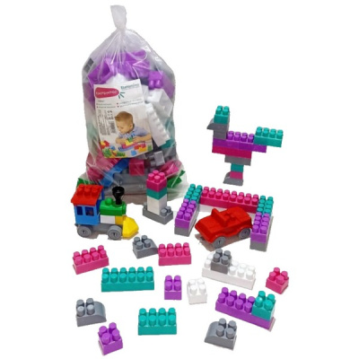 Конструктор "Elefantino" 100 дет., в/п 35*20*12 см