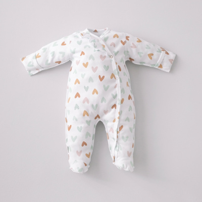 Комбинезон слип KiDi Первые Цветы белый