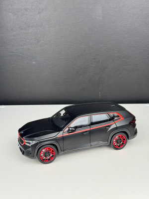 Машина BMW черный-матовый, металл, муз. 22см