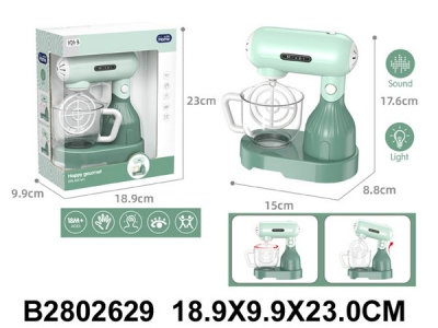 Миксер планетарный с чашей, на бат., свет. и звук. эффекты, размер: 23*15*8,8 см, в/к 18,9*9,9*23 см