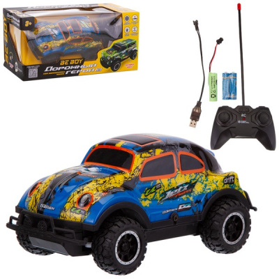 Машинка на пульте р/у  "BeBoy", световые эффекты, резин. покрышки, USB зарядное устройство, размер: 