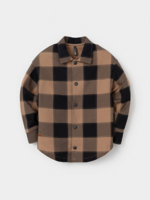 Рубашка для мальчика Crockid коричневый 1038 н015 к584