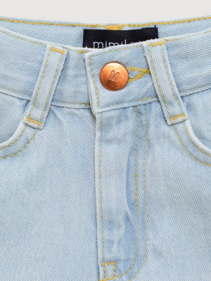 Джинсы Wide Leg MIMILAV голубой