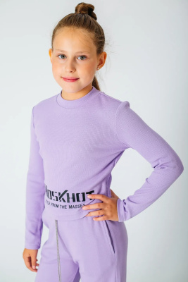 Лонгслив для девочки Deloras фиолетовый