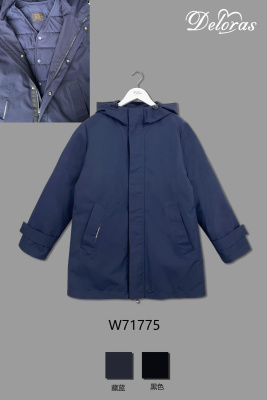 Полупальто для мальчика Deloras черный