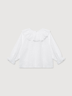 Блузка с вышивкой MIMILAV молоко