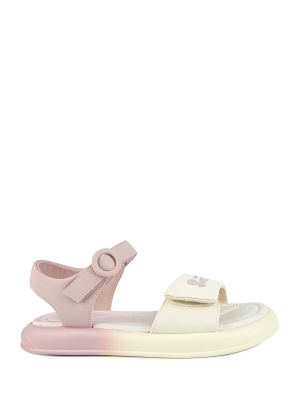 Босоножки для девочки Kapika бежевый-розовый