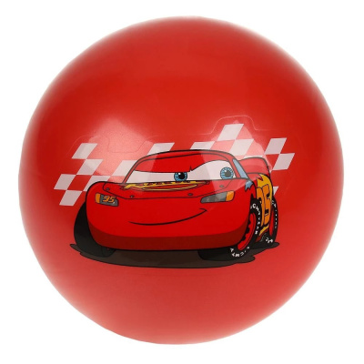 Мяч пвх 23 см тачки с наклейкой, в сетке ИГРАЕМ ВМЕСТЕ 