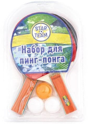 Набор для пинг-понга 2 ракетки+ 3 шарика