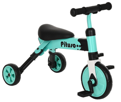 Велосипед трехколесный 2в1 PITUSO "Букашка" Green/Зеленый