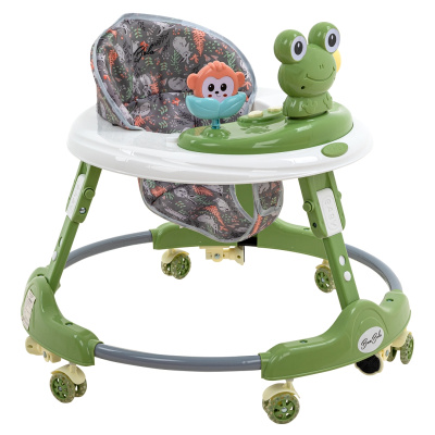 Ходунки Froggy круглые6 силик.кол,игр.,муз 64х64х56 Green/Зеленый BAMBOLA 
