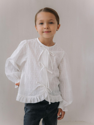 Блузка на завязках MIMILAV белый