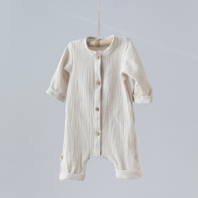 Комбинезон-слип Муслин KiDi светло-бежевый