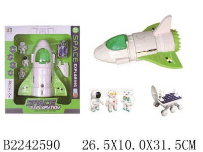 Набор "Космос" 3 фигурки, шаттл, радар, свет. и звук. эффекты, проектор, в/к 28,5*10,5*49 см