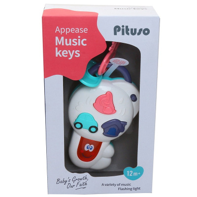 Развивающая игрушка ВОЛШЕБНЫЙ КЛЮЧ PITUSO (белый) (свет,звук) 20*9*4 см (в кор.108 шт)