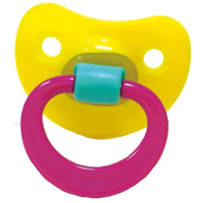 Соска-пустышка Улыбка латексная круглая 6-12 Мой малыш