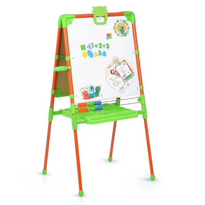 Доска знаний-мольберт двусторонний Оранжевый НИКА