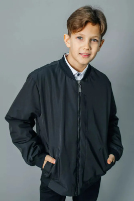 Бомбер для мальчика Deloras черный