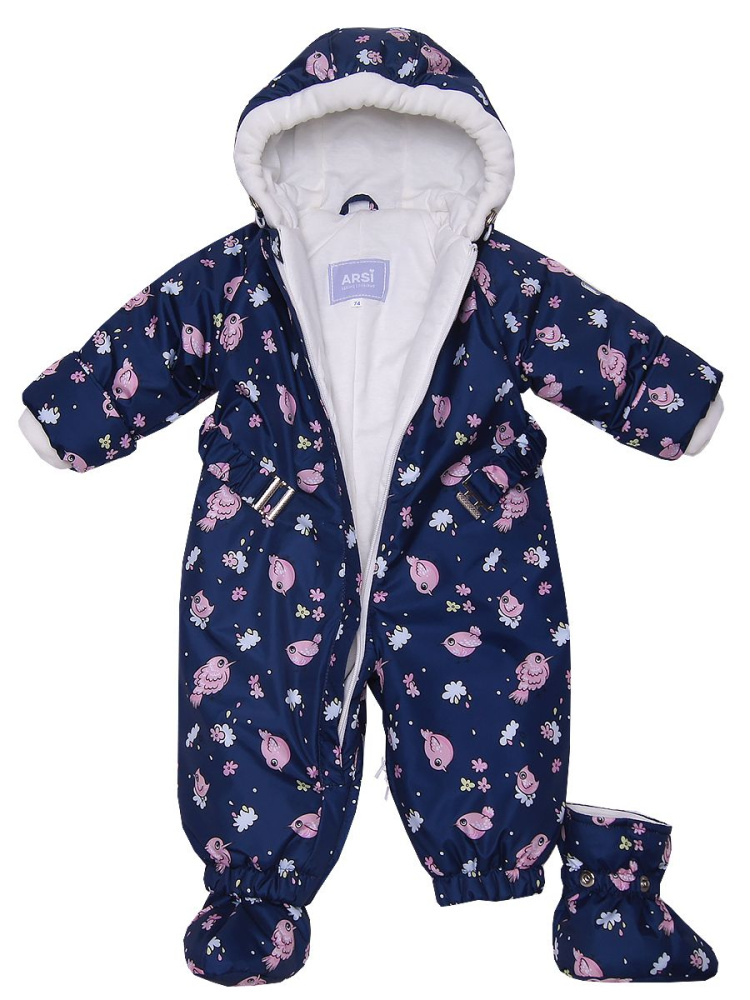 Комбинезон-трансформер для девочек ARSI Ассорти синие курочки
