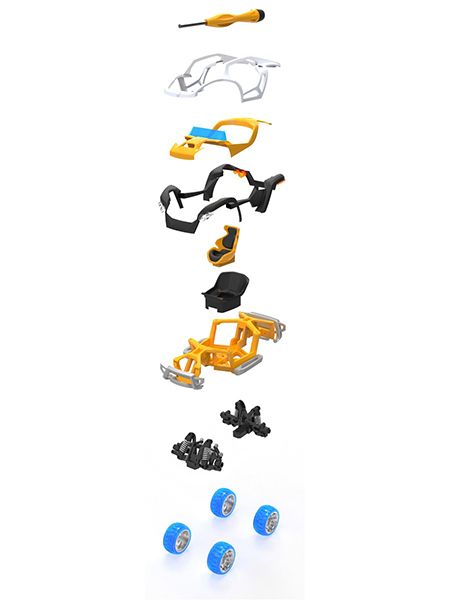 Набор для сборки машинки X1 Dirt Car Single