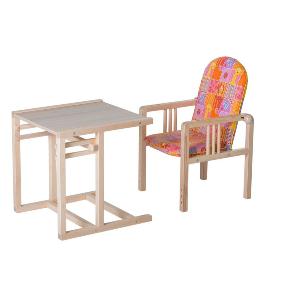 Стул-стол для кормления регулируемая спинка Симпатия ГНОМ *