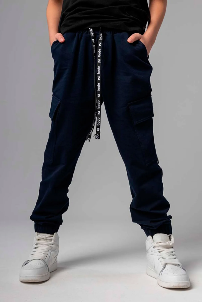 Брюки трикотажные Bodo темно-синий