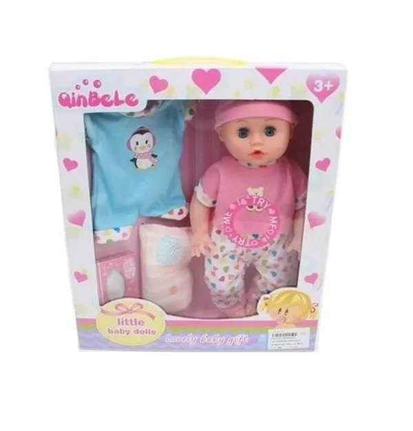 Пупс музыкальный, с аксесс. в комплекте, в/к 29*9,5*33 см.