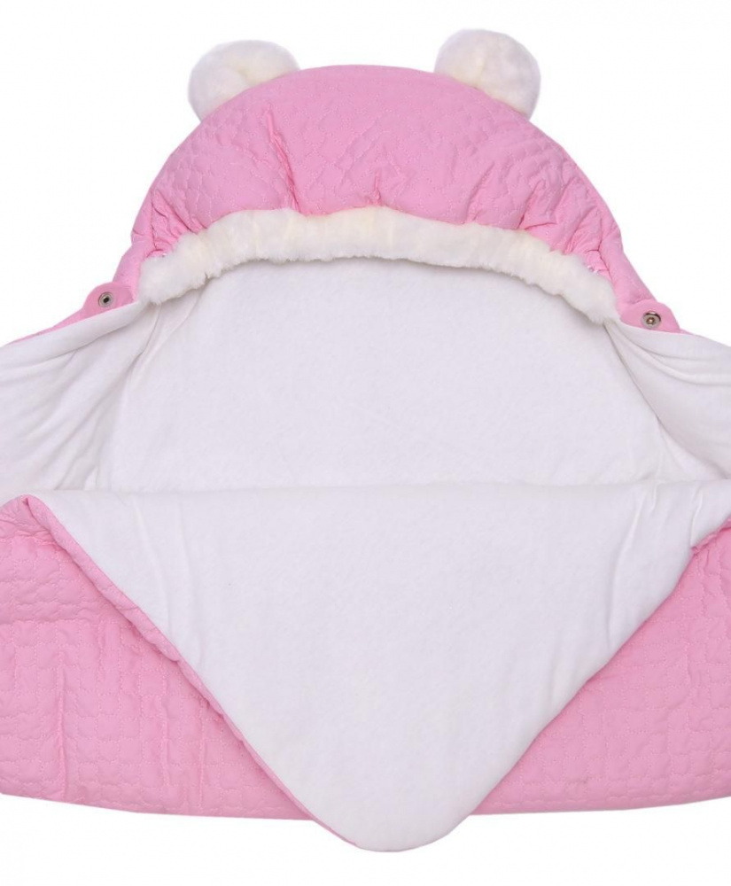 Одеяло с капюшоном Умка розовый