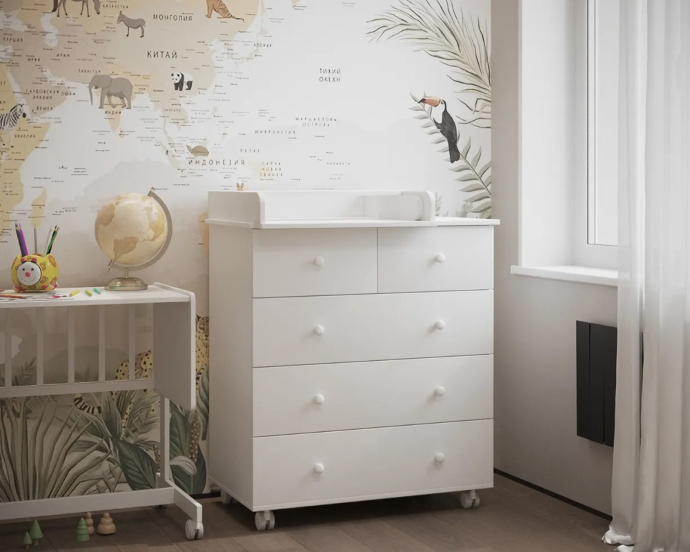 Комод NOVA Incanto 800/5 цвет белый