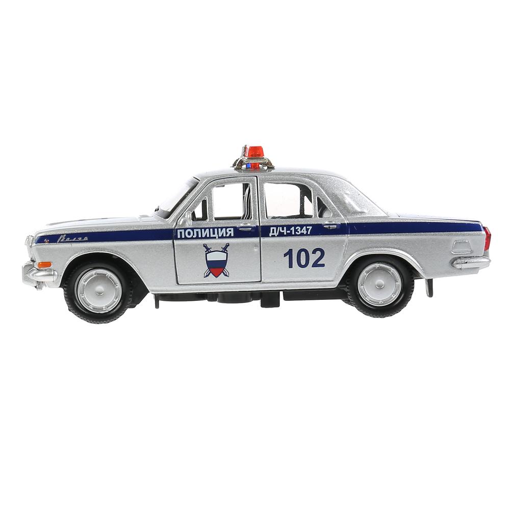 Машина металл газ-2401 волга полиция 12см, инерция, в коробке, Технопарк