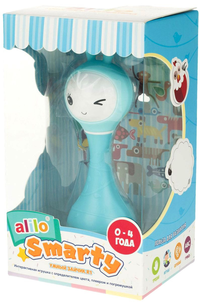 Игрушка музыкальная Умный зайка Alilo R1 синий