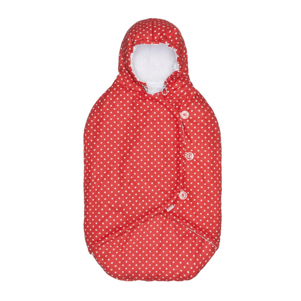 Кокон-конверт для новорожденного MAMMIE  Красный горошек от 0 до 6 месяцев Весна-Осень