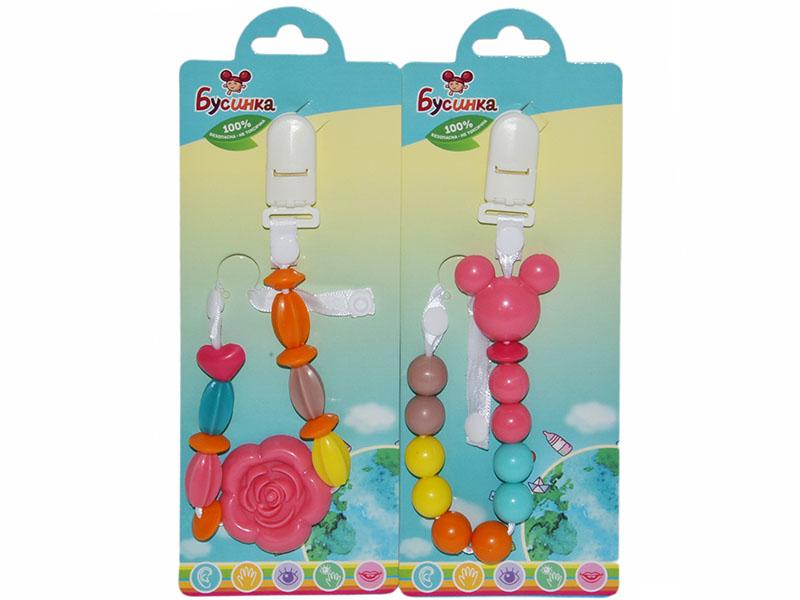 Цепочка для пустышки Бусинка