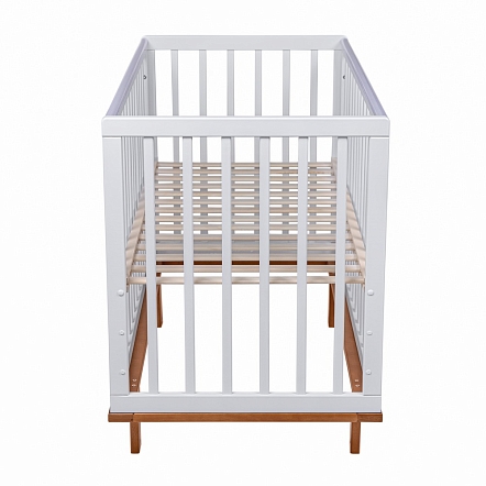 Кроватка детская Mirage белый/бук*