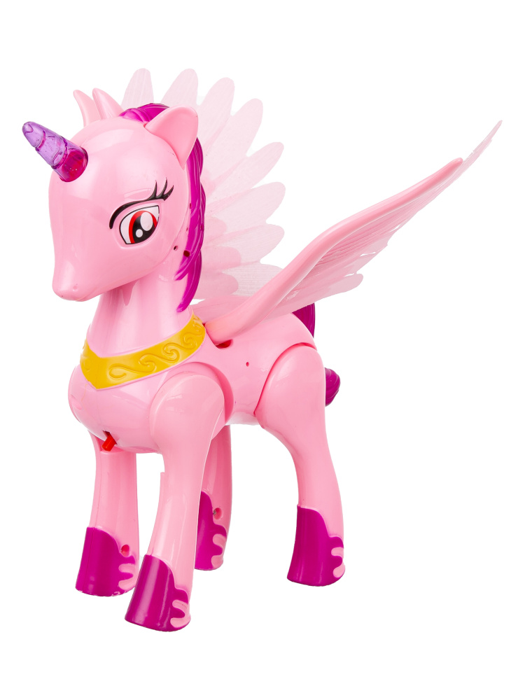 Единорог "Girl's Club" на бат., световые и звуковые эффекты, движение, цвет розовый