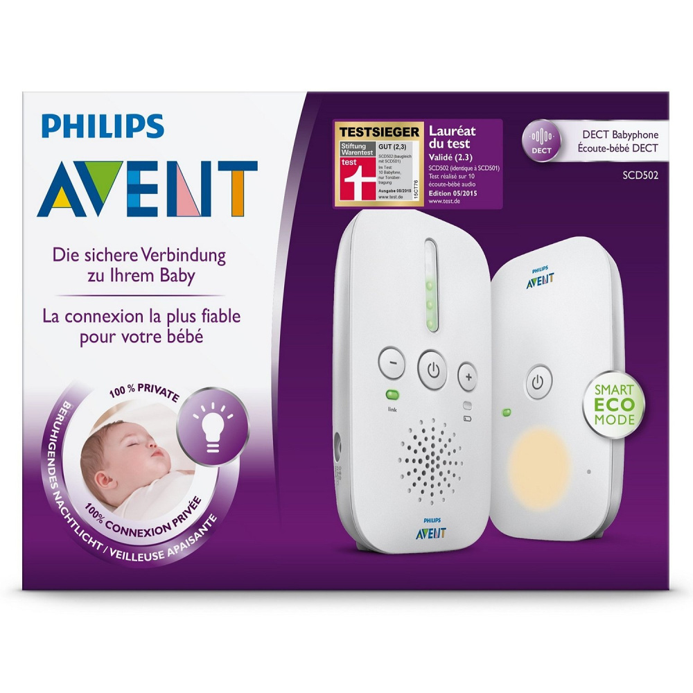 Радионяня PHILIPS с технологией DECT SCD502/52 AVENT